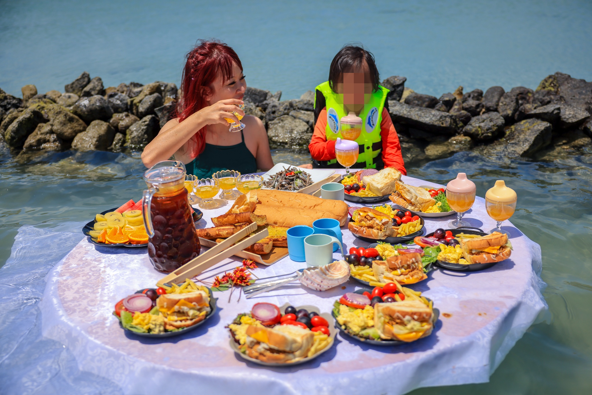 澎湖吉貝島旅遊,石滬漂浮早餐,澎湖北方三島,澎湖吉貝島美食,澎湖吉貝島海鮮餐廳