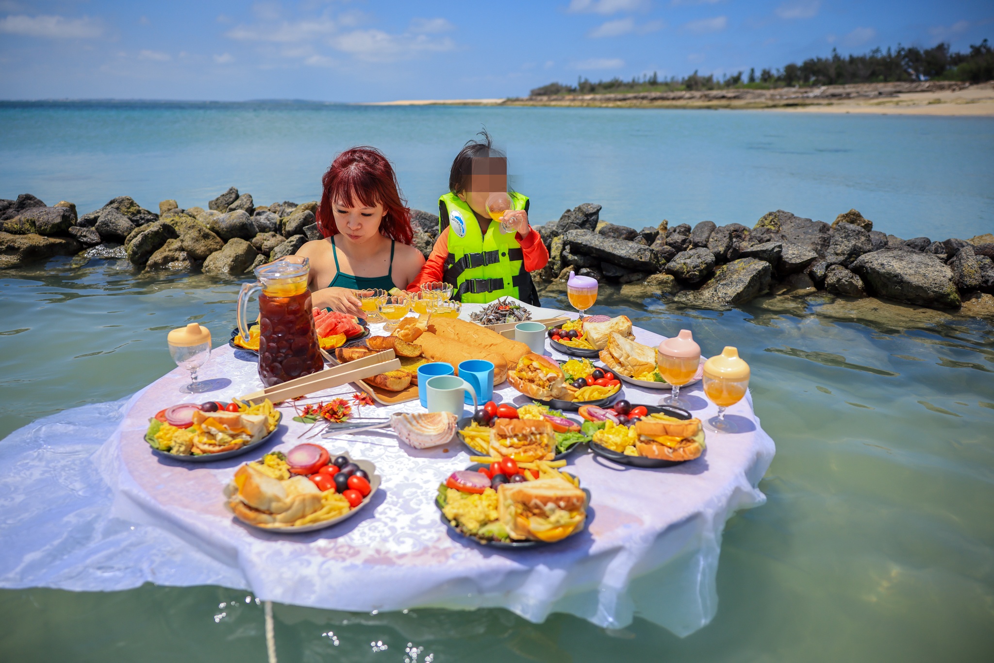 澎湖吉貝島旅遊,石滬漂浮早餐,澎湖北方三島,澎湖吉貝島美食,澎湖吉貝島海鮮餐廳