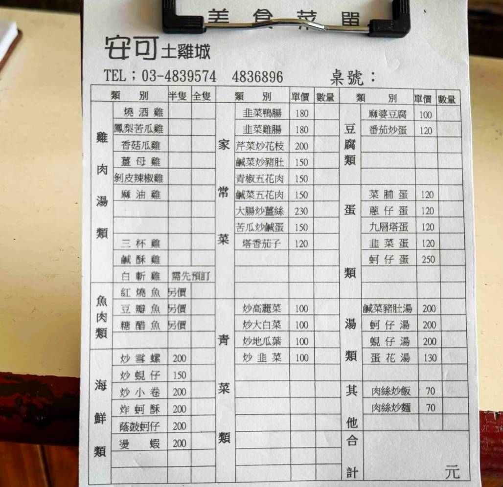 安可土雞城,安可土雞城菜單,桃園市觀音區美食,桃園美食,桃園好吃,桃園餐廳,停車場餐廳,草漯沙丘地質公園-觀音白沙屯觀景步道美食